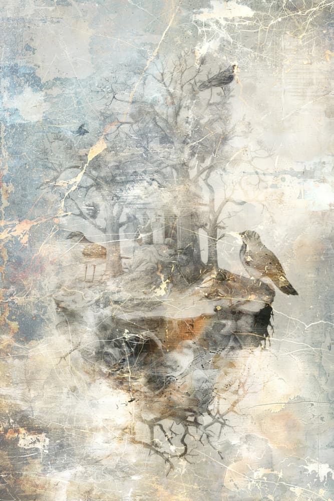 Ethereal Floating Forest by Rafal Kulik — canvas wall art