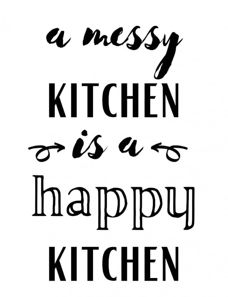 Messy Kitchen Happy Kitchen by Kristina N. - SoulArt Shop — canvas wall art