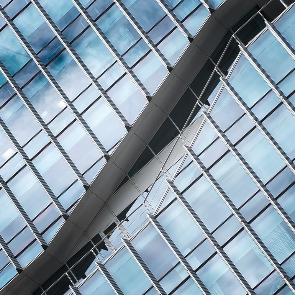 Modern Glass Architecture by Michiel Hageman — canvas wall art
