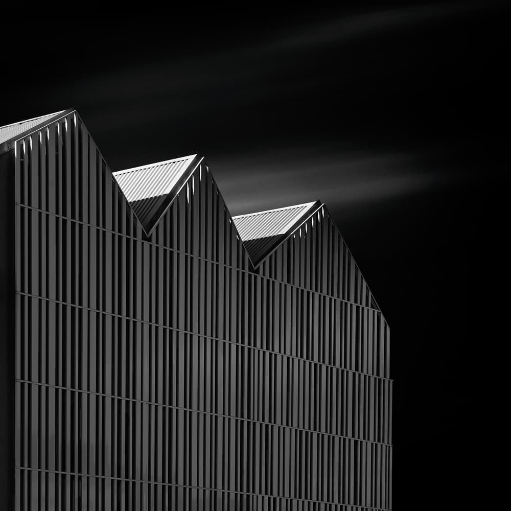 Sawtooth Roof Lines by Karol Važan — canvas wall art