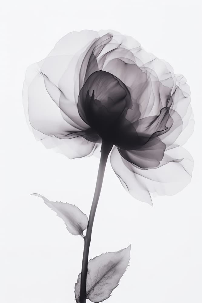 Ethereal Rose Bloom by Bilge Paksoylu — canvas wall art