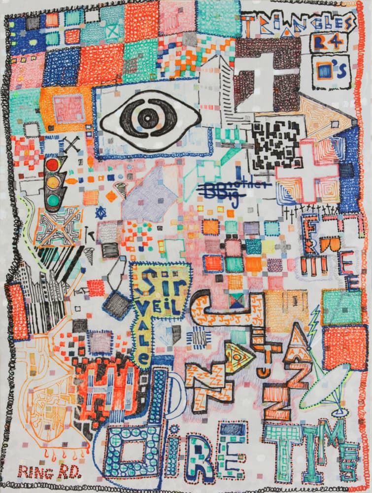 Urban Abstract Mosaic by dirk kruithof — canvas wall art