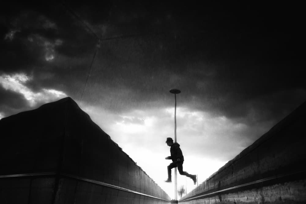 Urban Leap by Ali Ayer — canvas wall art