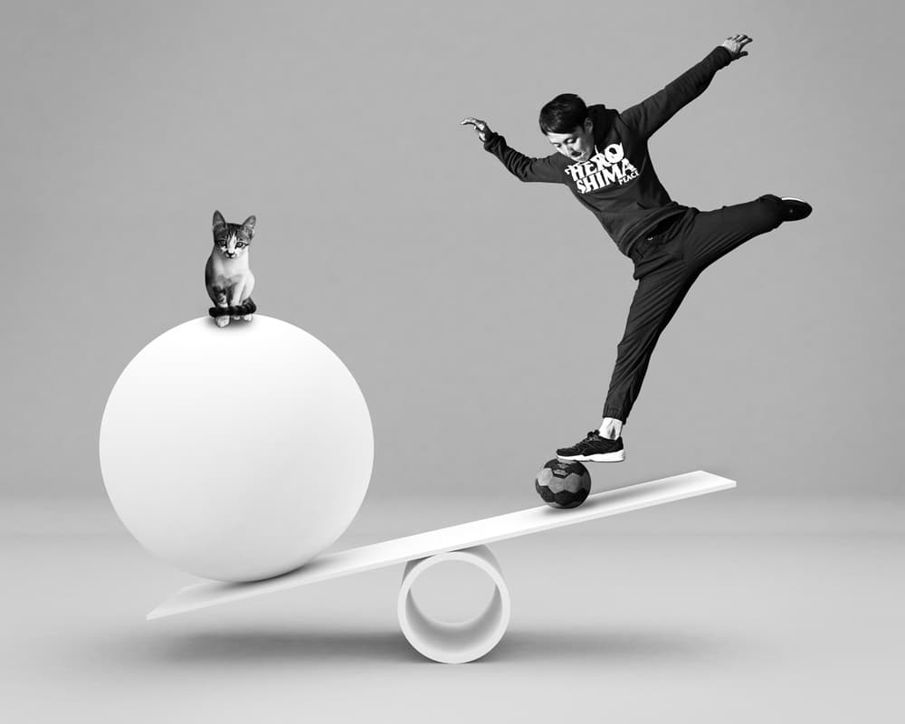 Perfect Balance Act by Naoki Matsumura — canvas wall art