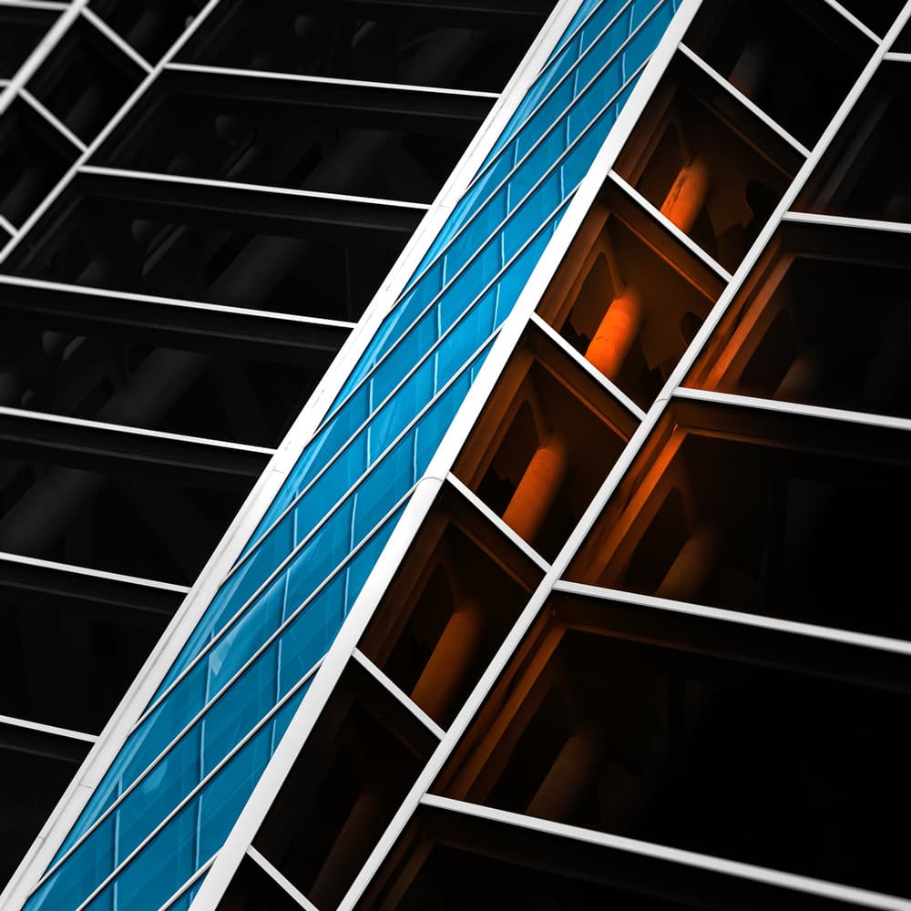 Abstract Building Geometry by Marc Huybrighs — canvas wall art