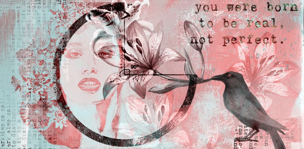 Floral Woman Truth by Andrea Haase — canvas wall art
