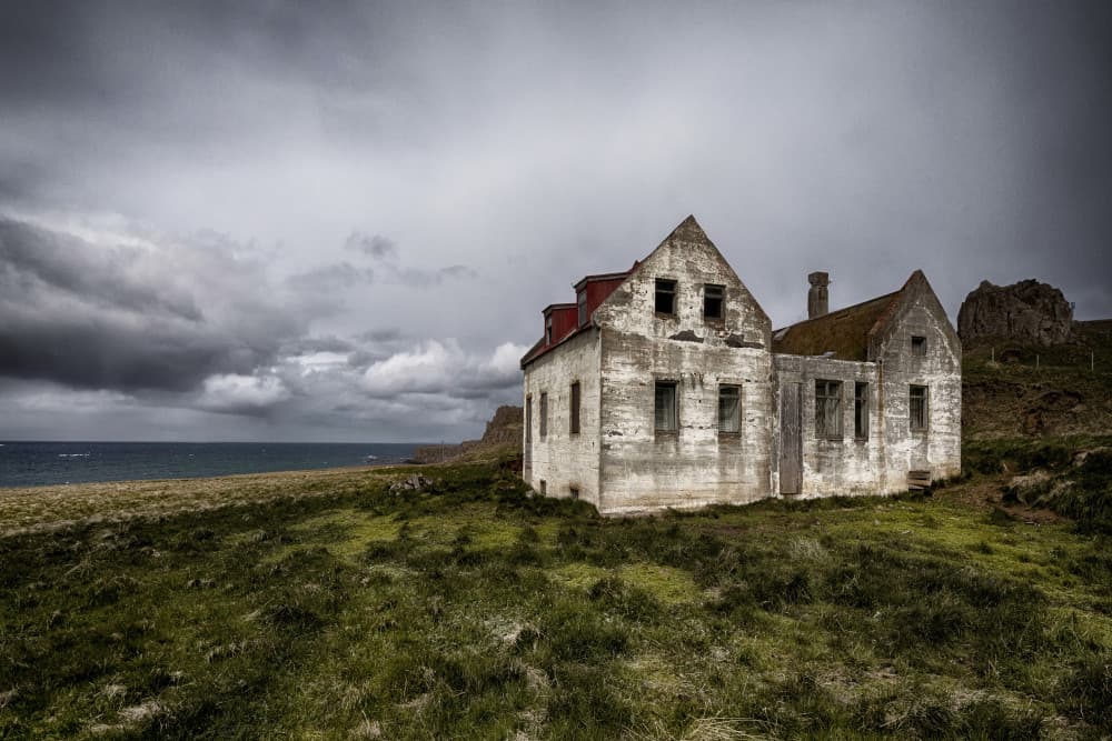 Abandoned Coastal Ruin by Þorsteinn H. Ingibergsson — canvas wall art