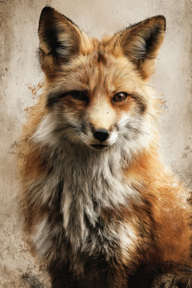 Red Fox Gaze by Rafal Kulik — canvas wall art