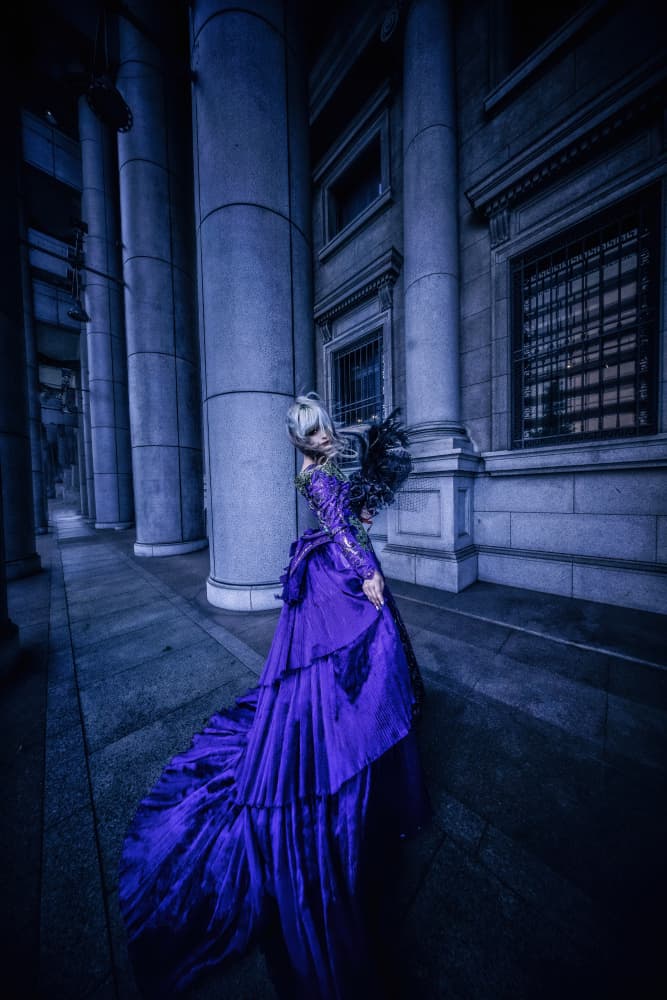 Mysterious Purple Gown by KOIKI — canvas wall art