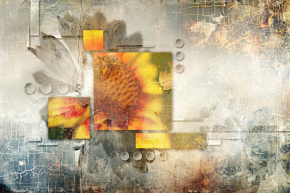 Textured Floral Abstract by Rafal Kulik — canvas wall art