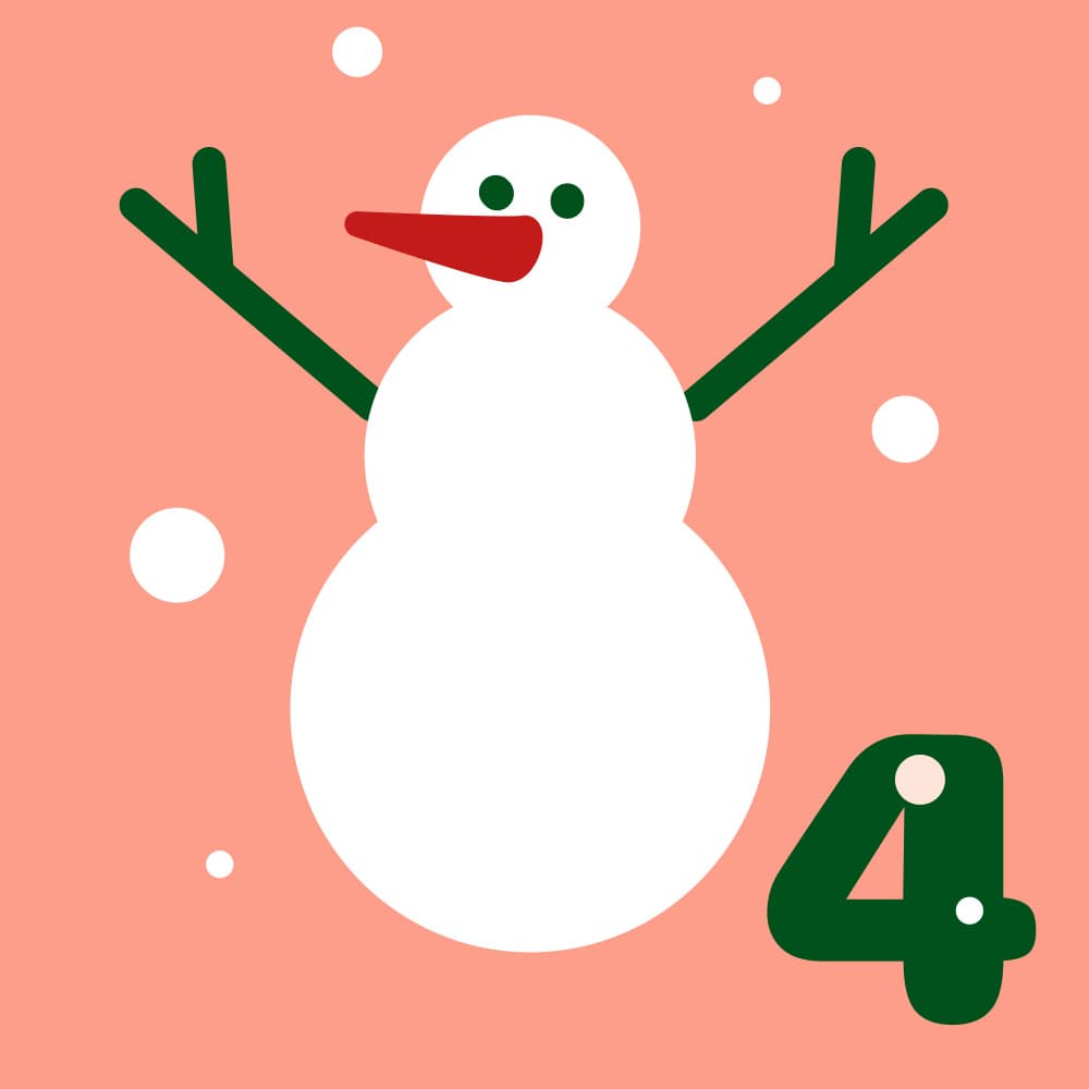 Cute Snowman Number Four by Marika Barsrsind β canvas wall art