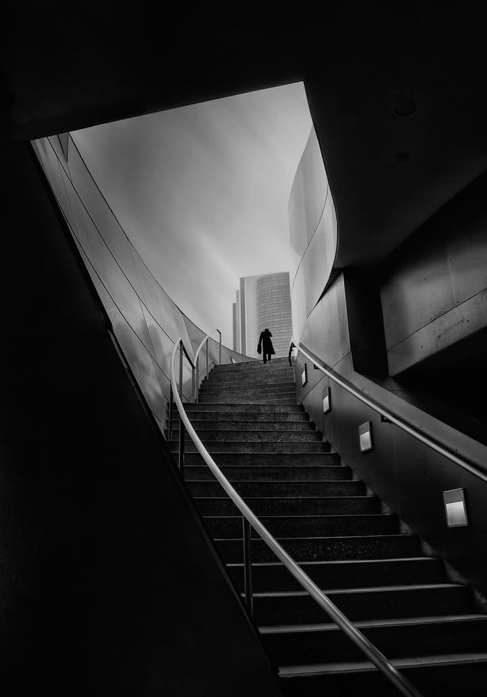 Upward City Journey by Roxana Labagnara — canvas wall art