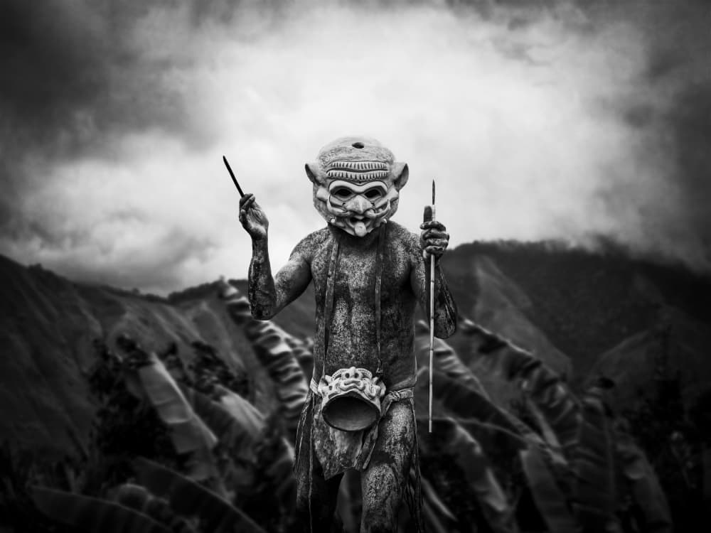 Ancient Masked Guardian by Svetlin Yosifov — canvas wall art