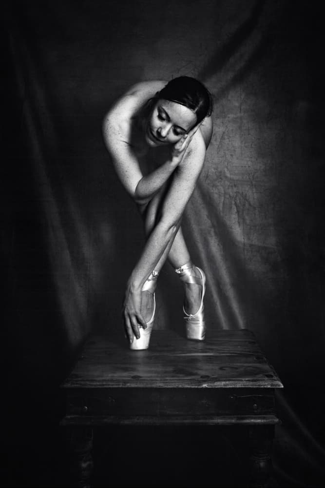 Ballerina's Graceful Form by Christian Kurz — canvas wall art