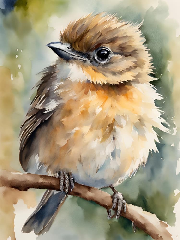 Sweet Little Bird by Ohkimiko — canvas wall art