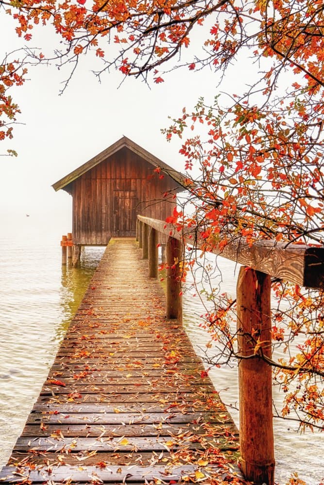 Autumn colours by Ulrike Leinemann — canvas wall art
