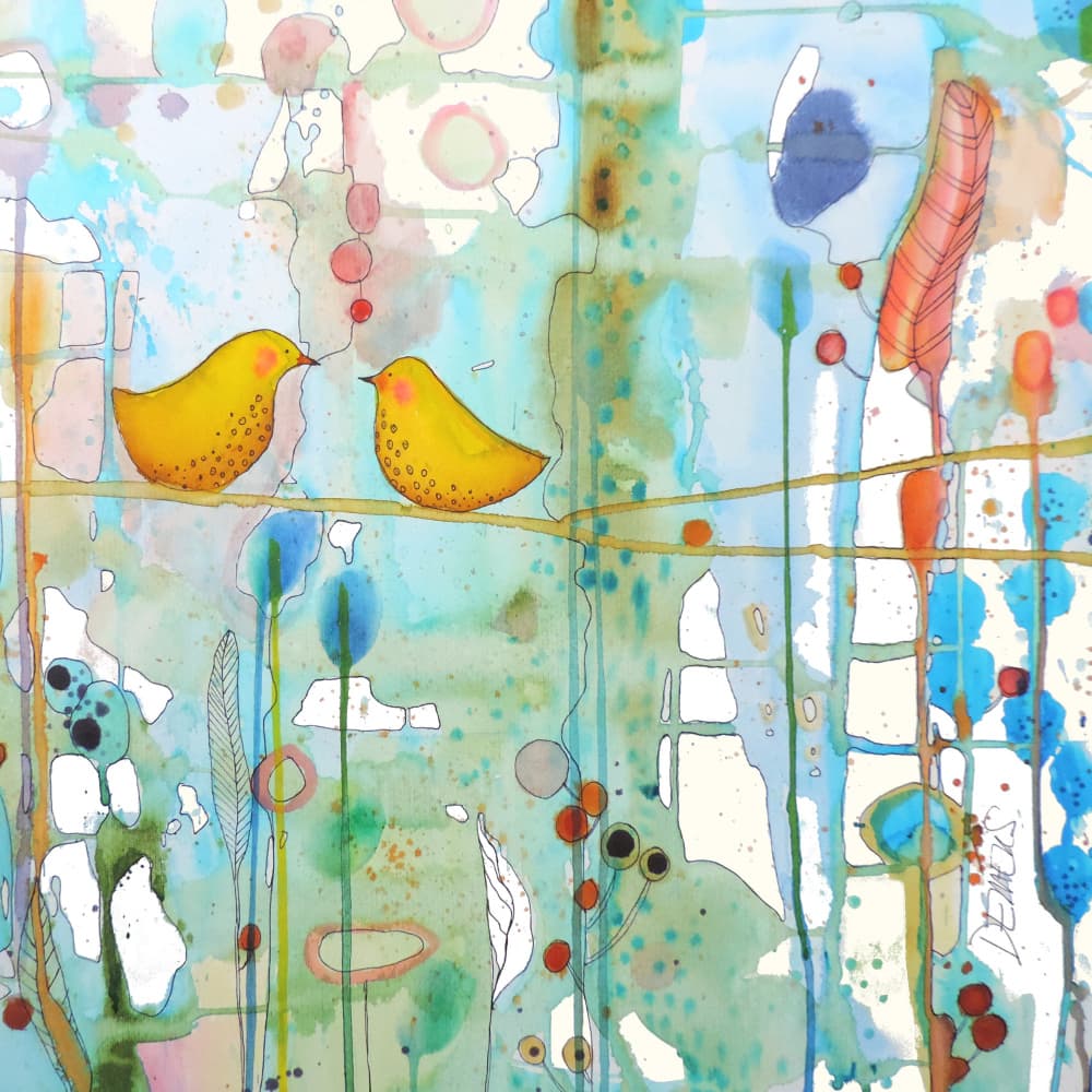 Dans Chaque Coeur Car by Sylvie Demers — canvas wall art