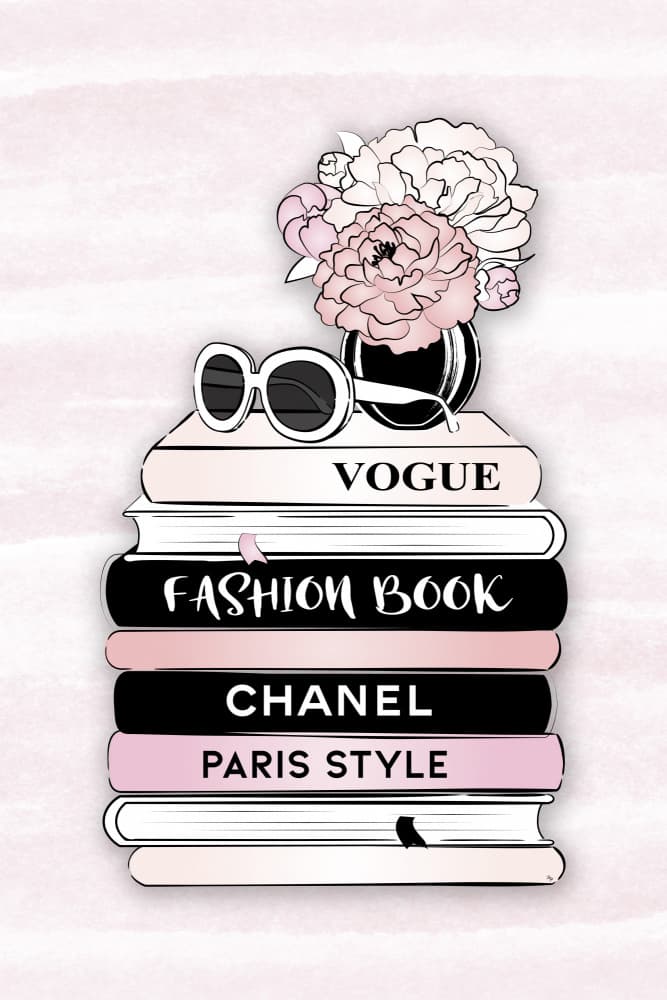 Chic Fashion Books by Martina — canvas wall art