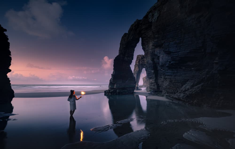Twilight Arches Glow by Karol Nienartowicz — canvas wall art