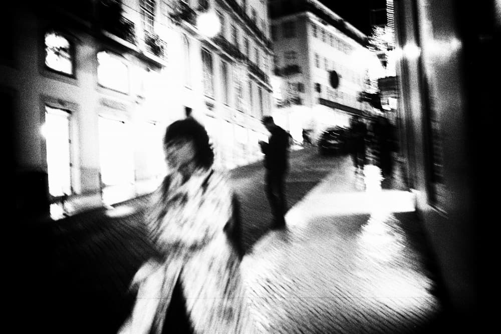 Night Street Motion by Paulo Abrantes — canvas wall art