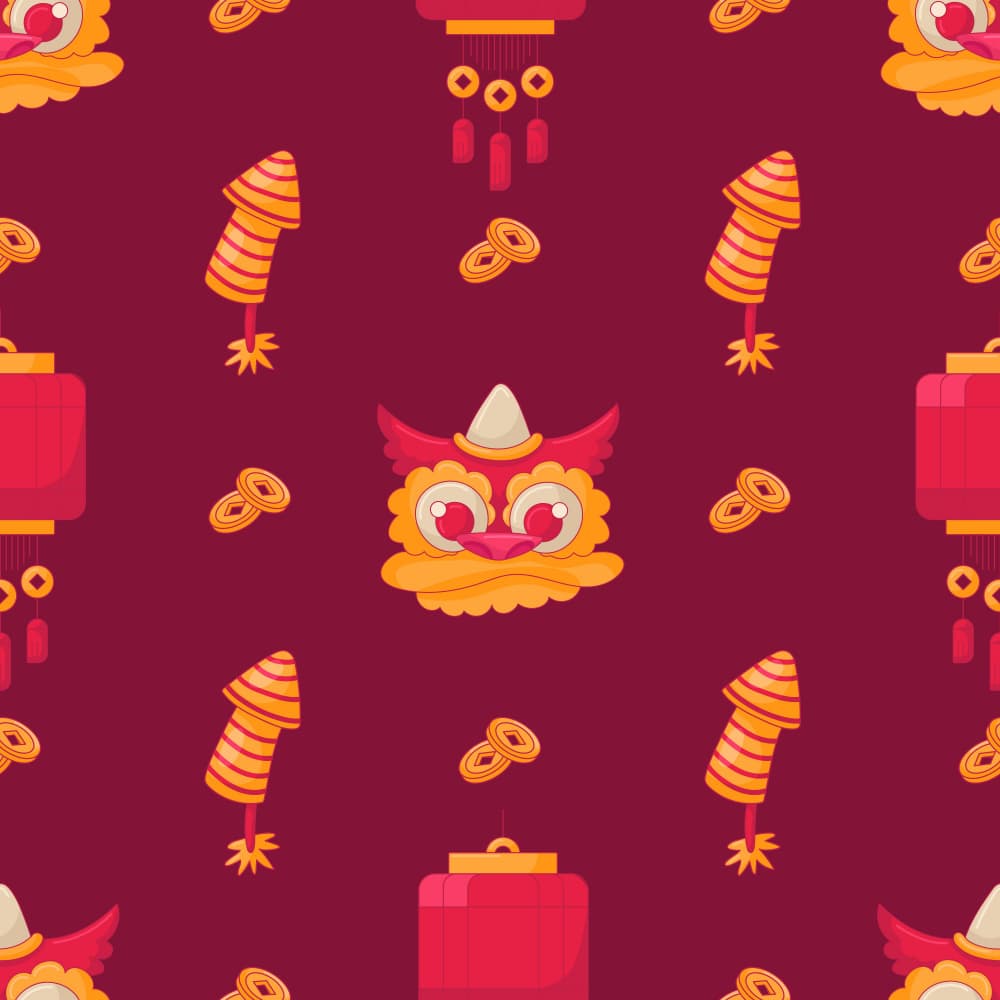 Chinese New Year Celebration by Marika Barsrsind β canvas wall art