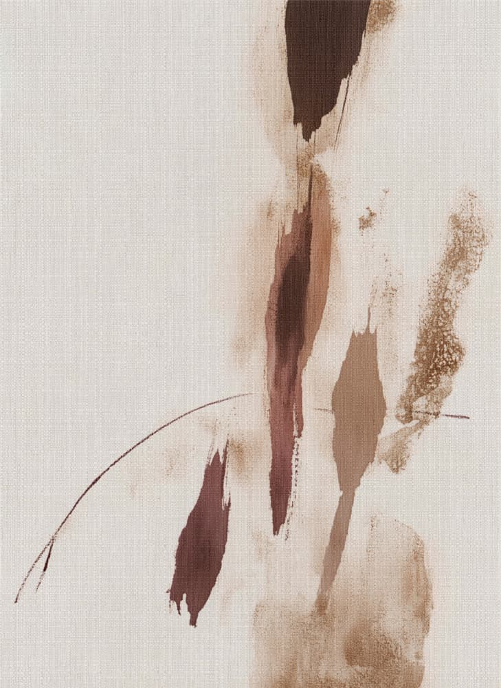 Earthy Abstract Strokes by Alma — canvas wall art