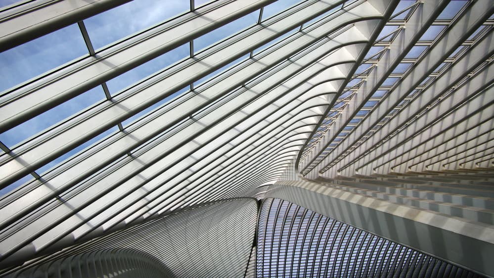 Curved Glass Ceiling by Lus Joosten — canvas wall art