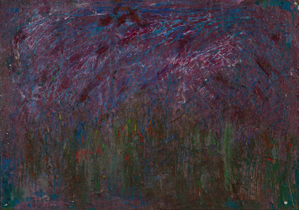 Dark Abstract Landscape by Dale Hefer — canvas wall art