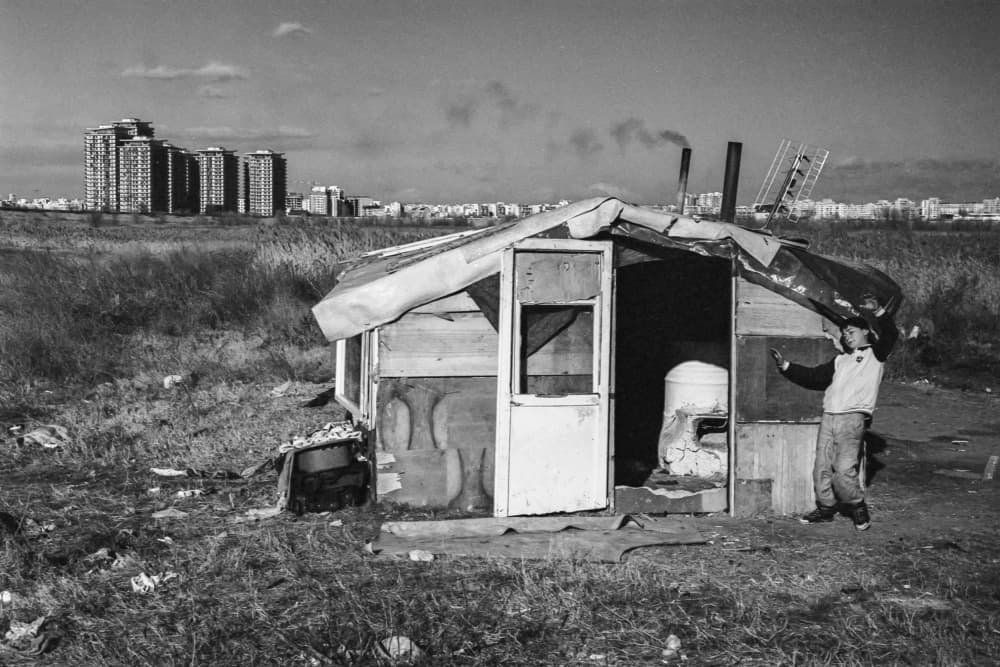Makeshift Home City Contrast by Sorin Vidis — canvas wall art