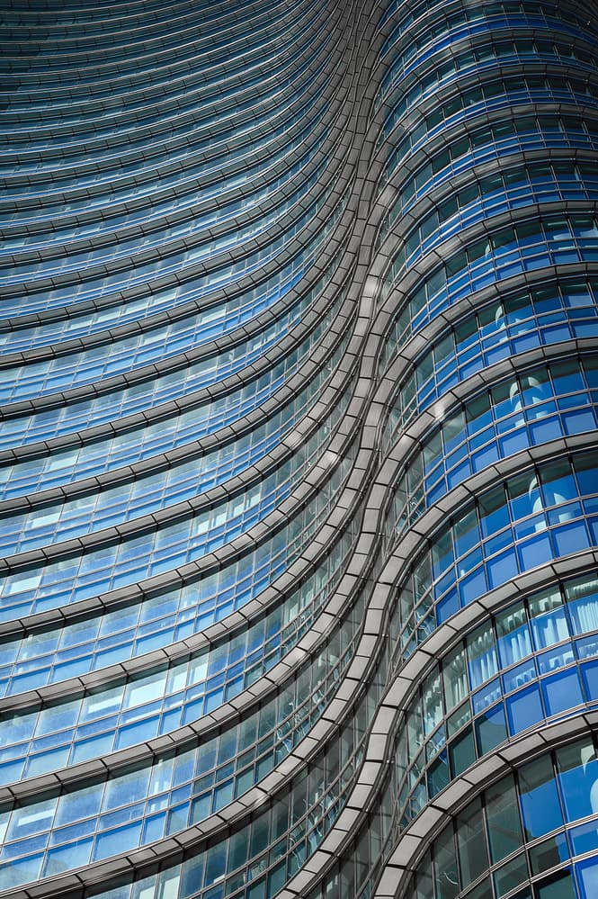 Wavy Glass Facade by Fiorenzo Rondi — canvas wall art