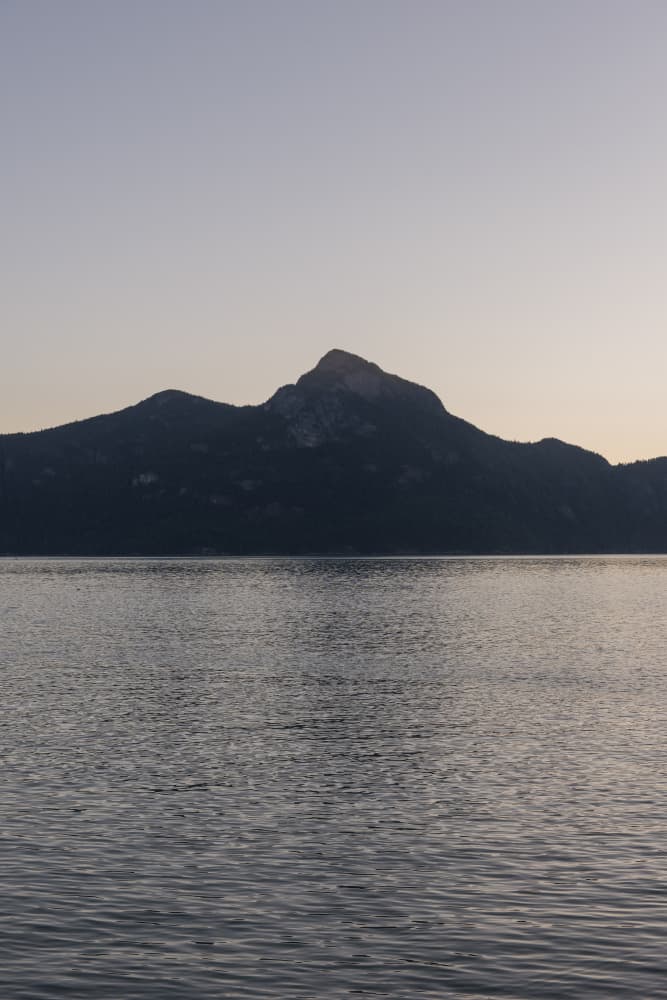 Mountain Lake Dawn by Lynann Colligan — canvas wall art