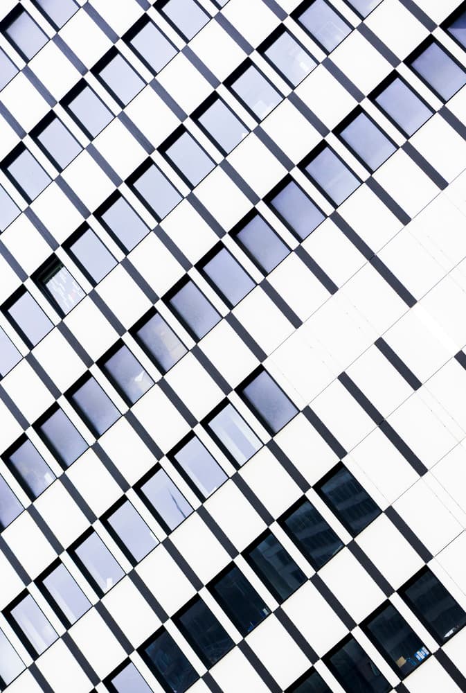 Modern Geometric Facade by Greetje van Son — canvas wall art