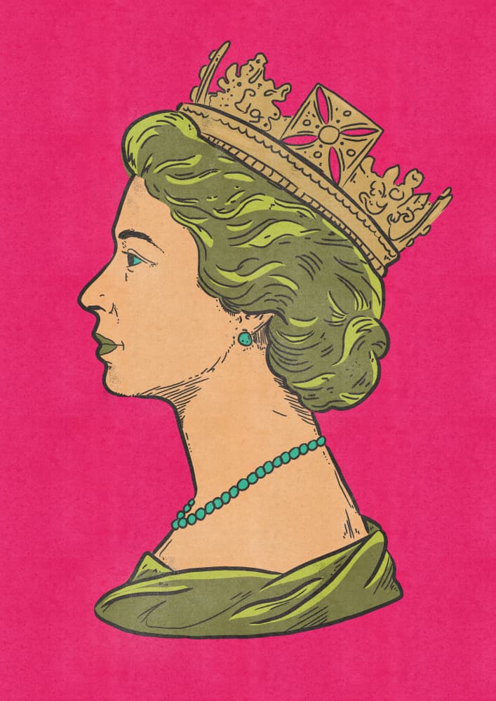 Iconic Queen Profile by Nicholas — canvas wall art