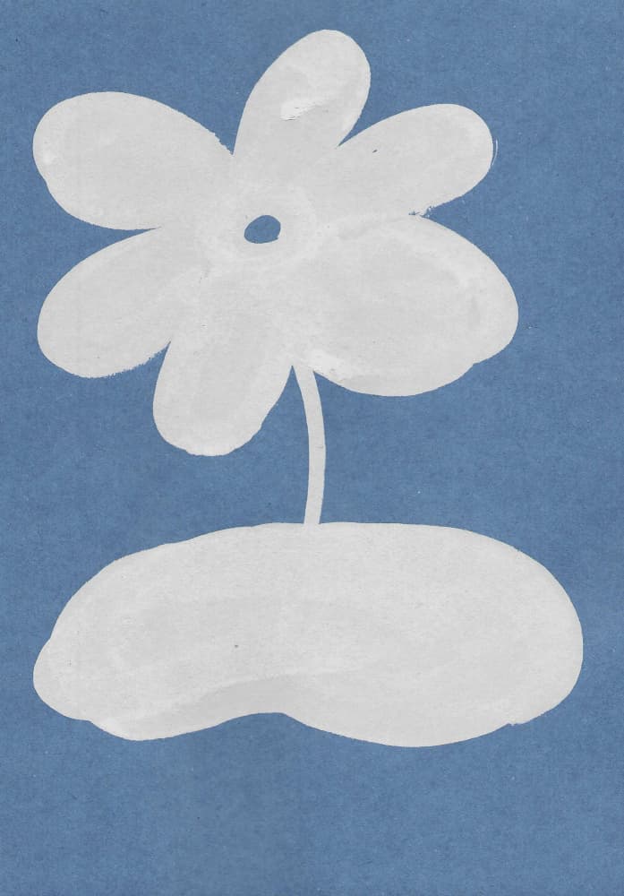 Simple White Bloom by Santhosh ch — canvas wall art