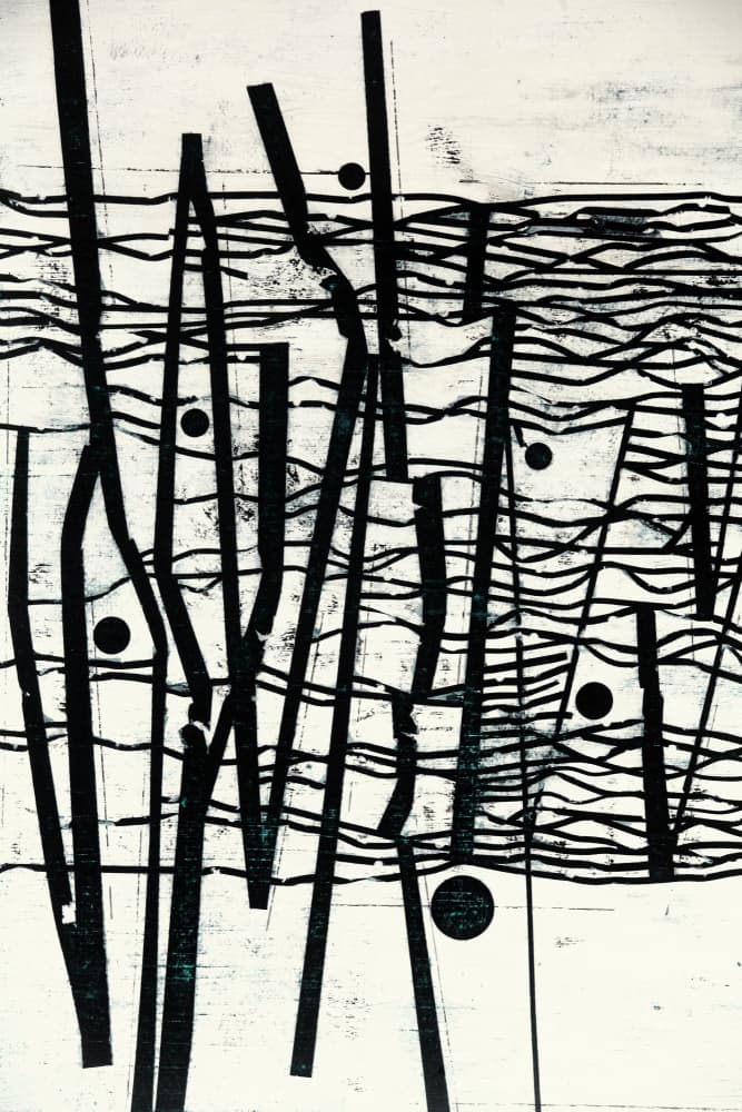 Abstract Reeds and Water by Petr Strnad — canvas wall art
