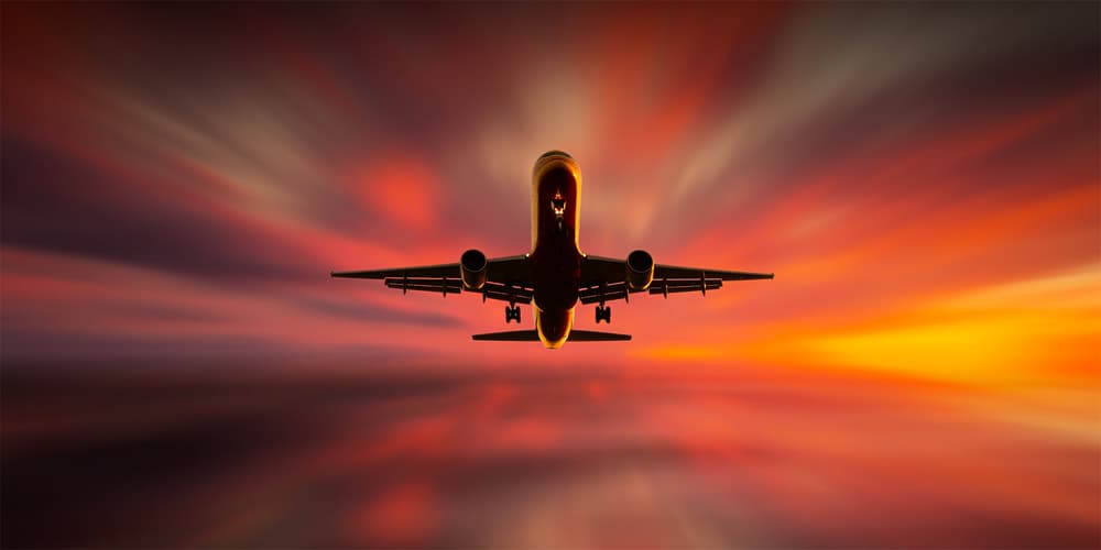 Dramatic Sunset Flight by Leif Løndal — canvas wall art