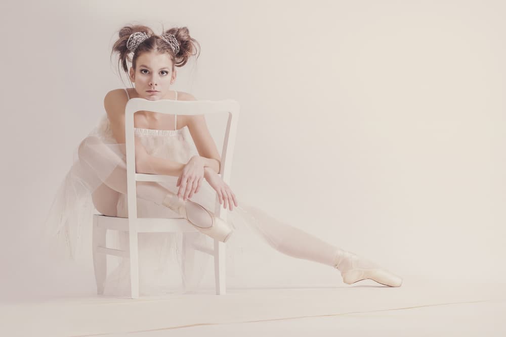 Dreamy Ballerina Portrait by Bettina Tautzenberger — canvas wall art