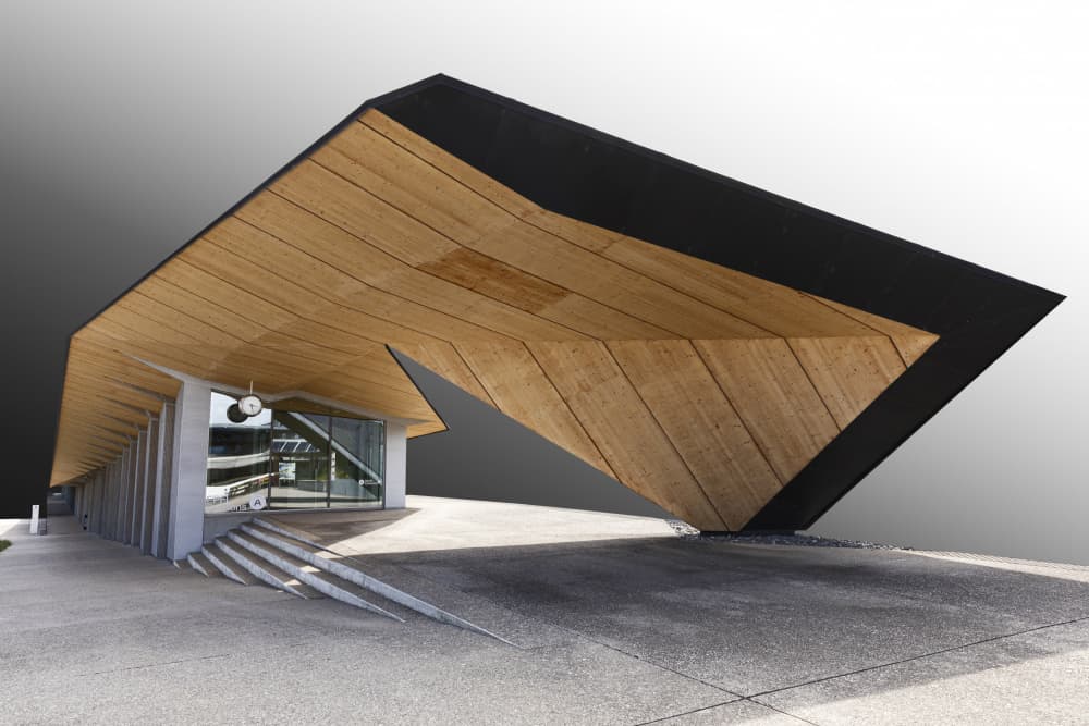 Angular Wood Canopy by Jois Domont ( J.L.G.) — canvas wall art
