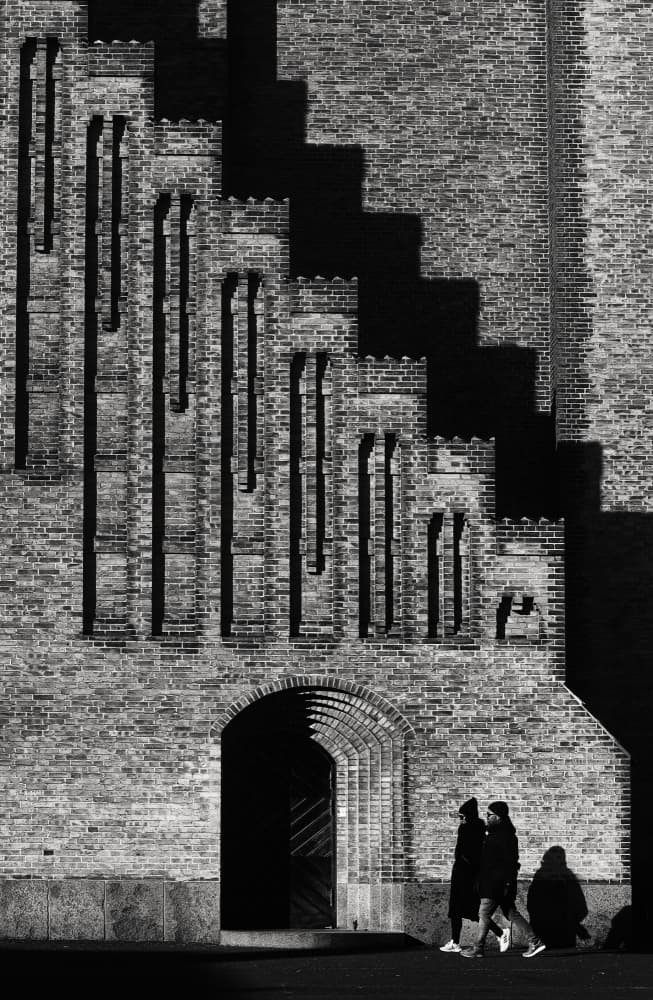Urban Brick Silhouettes by Ariel Ariel — canvas wall art