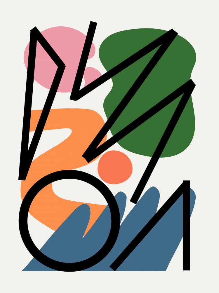 Bold Abstract Now by Little Dean — canvas wall art