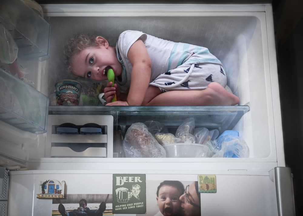 Mischievous Ice Cream Treat by Tomer Eliash — canvas wall art