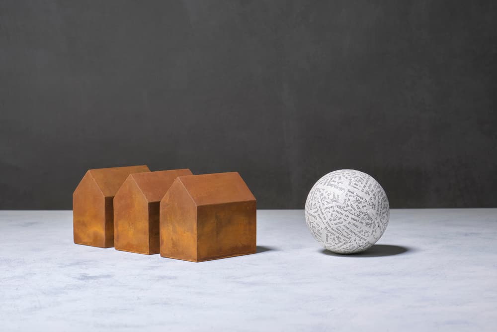 Housing and Globe by Christophe Verot — canvas wall art