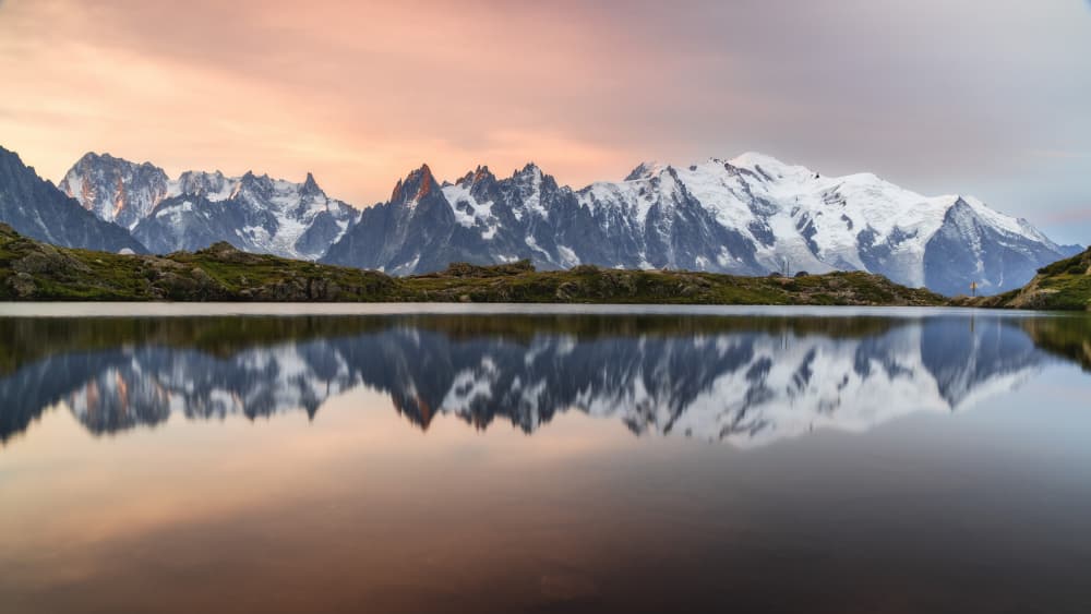 Alpine Lake Reflection by Andreea Selagea — canvas wall art