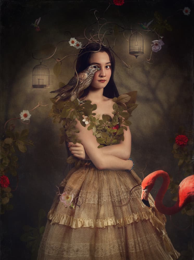 Enchanted Forest Woman by Svetlana Melik-Nubarova — canvas wall art