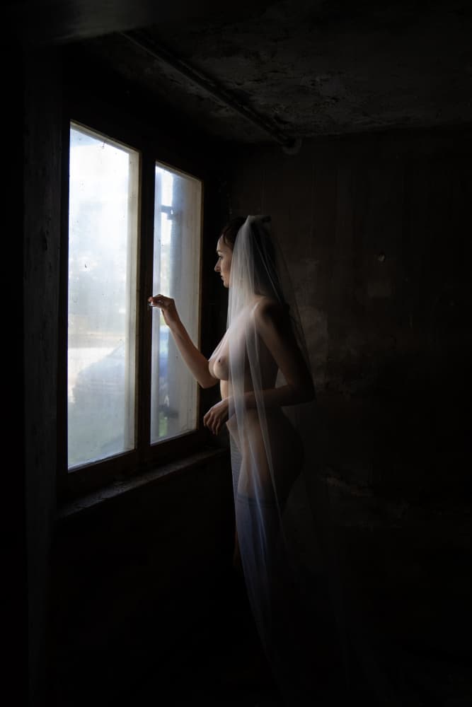 Ethereal Nude by Window by Christian Kurz — canvas wall art