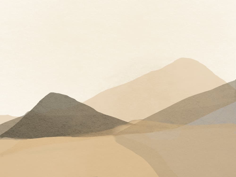 Serene Desert Layers by Arohika Verma — canvas wall art