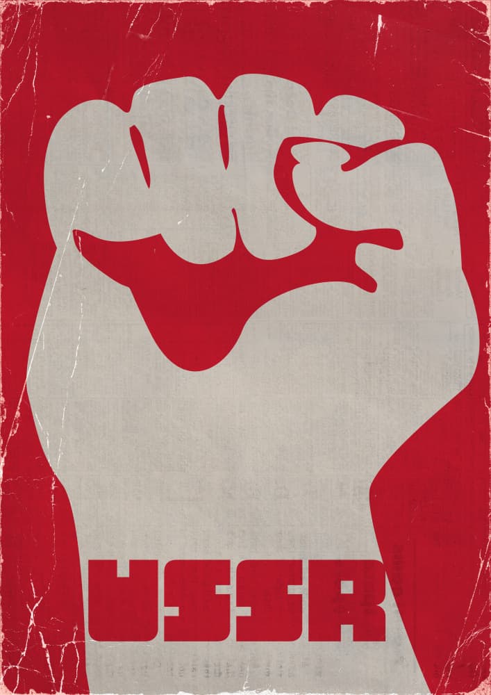 Soviet Power Fist by Nicholas — canvas wall art