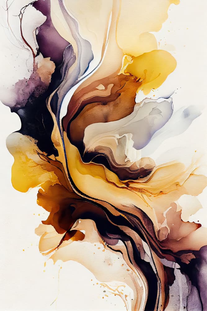 Organic Swirling Hues by Mauro — canvas wall art