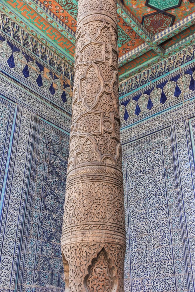 Ornate Wooden Column by Photolovers — canvas wall art