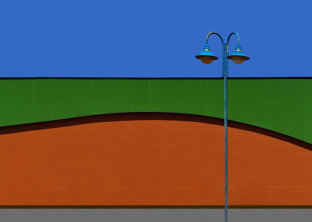 Colorful Street Lamp by Arnon Orbach — canvas wall art